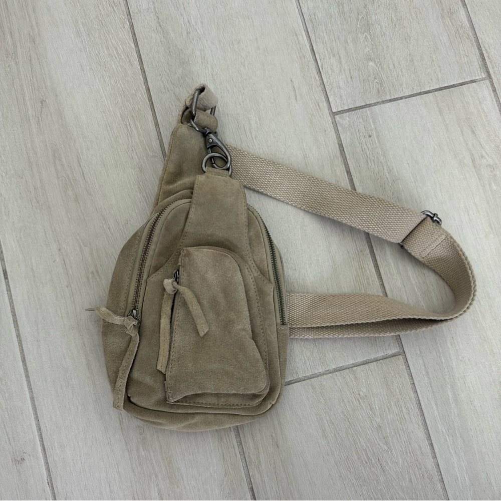 Free People Tan Belt Bag